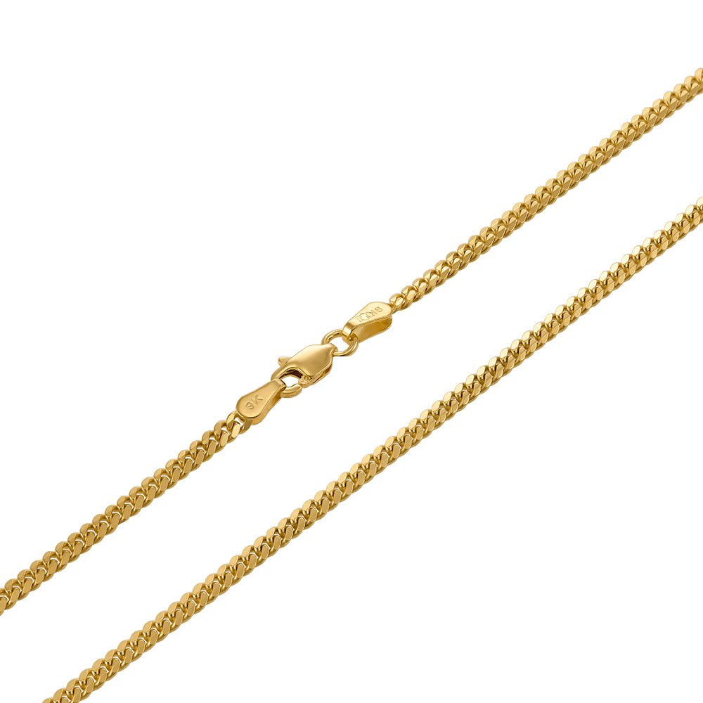 9ct Yellow Gold Cuban Chain