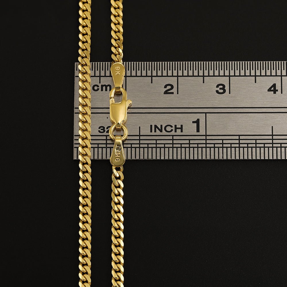 9ct Yellow Gold Cuban Chain