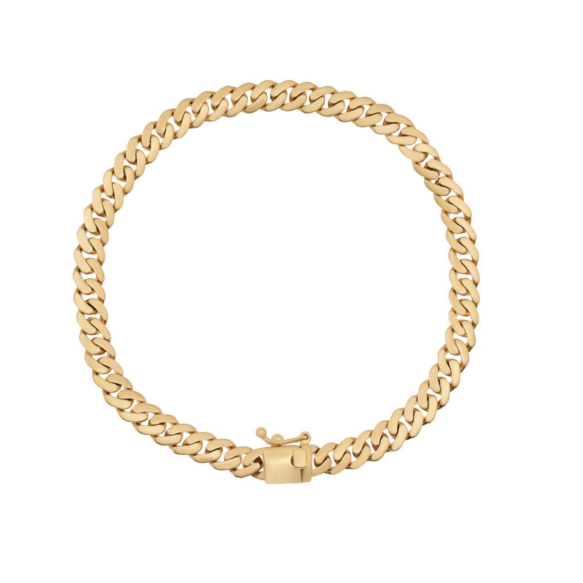 9ct Yellow Gold Curb Chain Bracelet