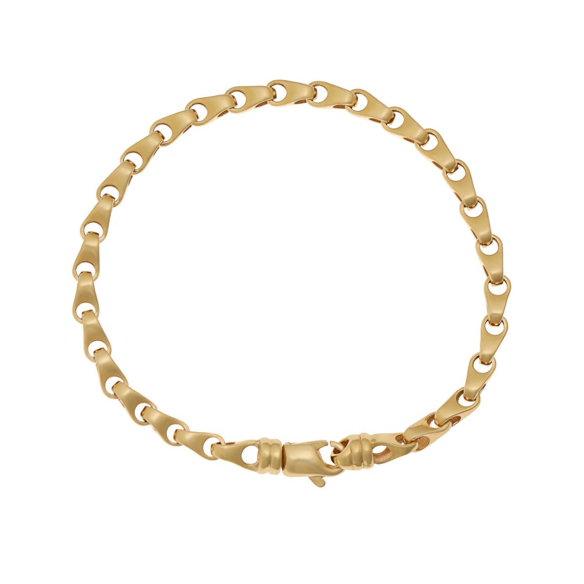 9ct Solid Yellow Gold Fancy Bracelet 5mm 22001 B - A