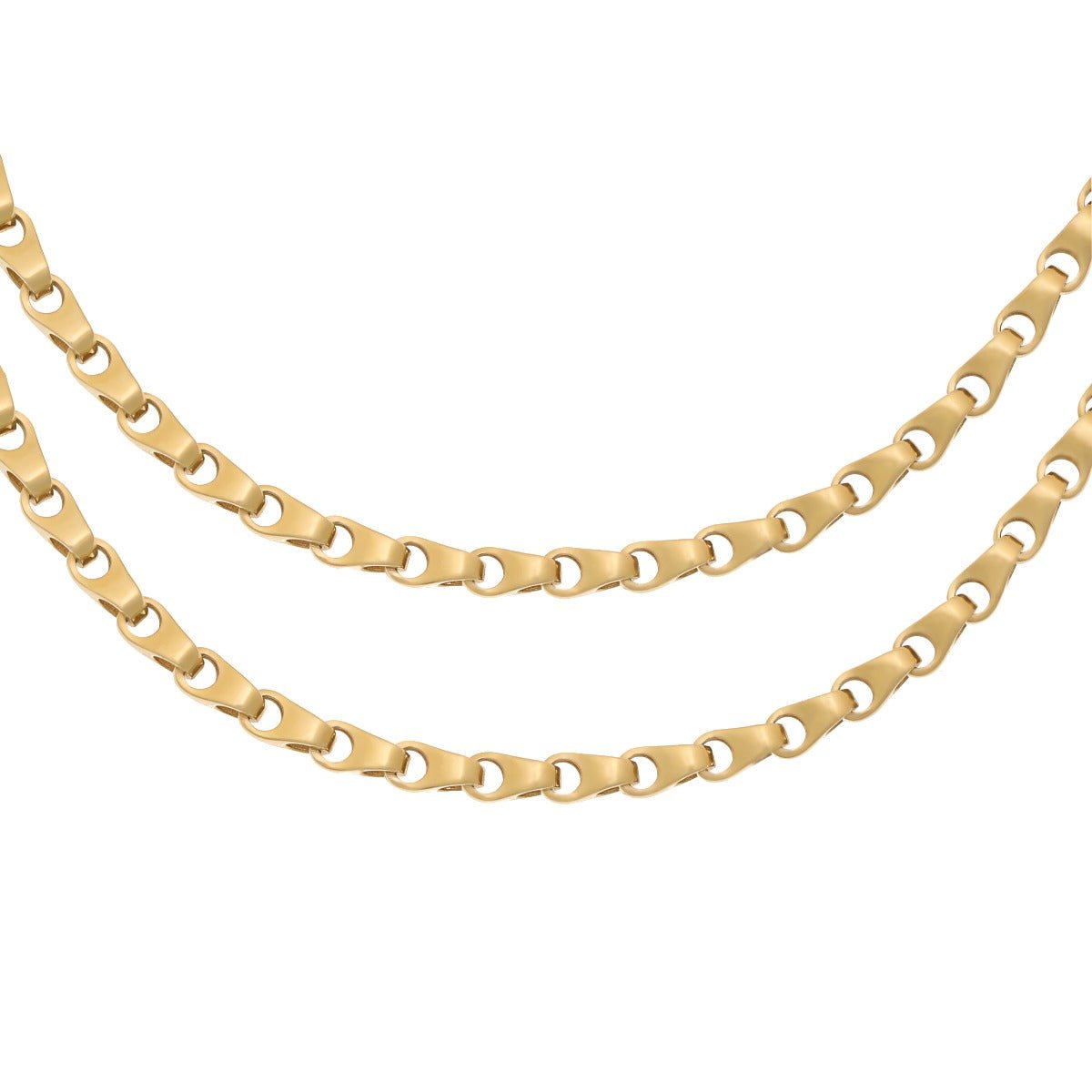 9ct Solid Yellow Gold Fancy Chain 5mm 2017031 22001 N - A