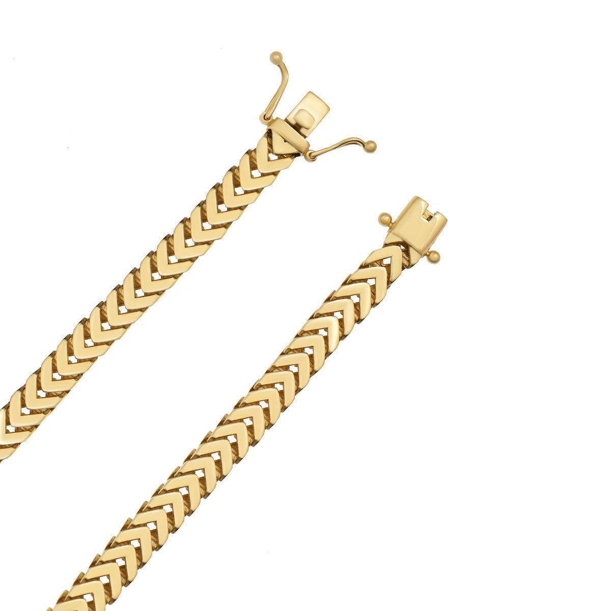 9ct Solid Yellow Gold Herringbone Chain 6mm 6601000 N - 24"