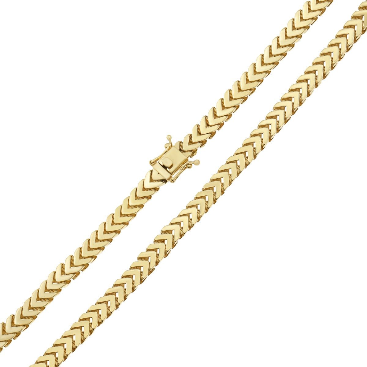 9ct Solid Yellow Gold Herringbone Chain 6mm 6601000 N - 24"