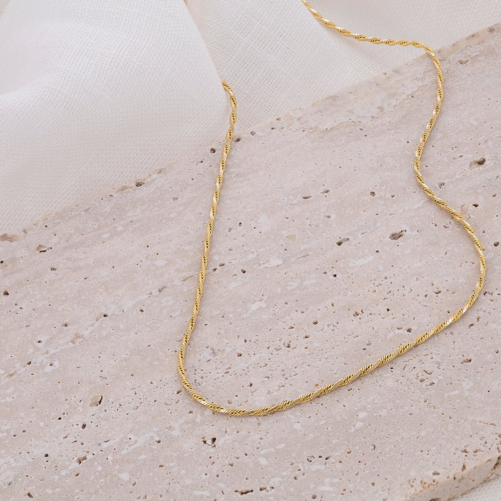 9ct Yellow Gold Spiga Chain