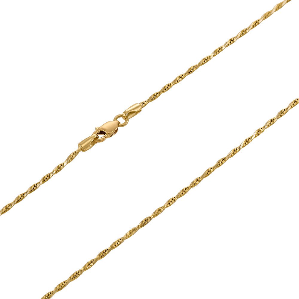9ct Yellow Gold Spiga Chain
