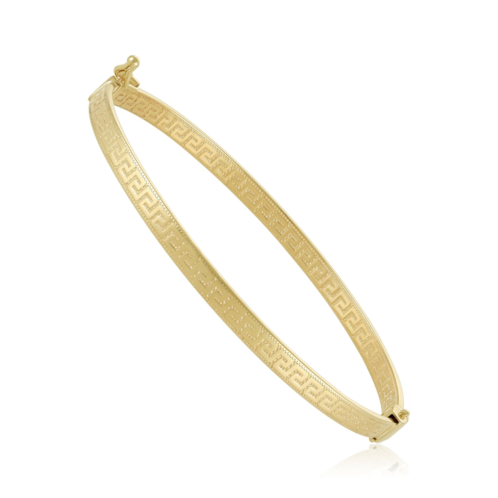 9ct Yellow Gold Greek Key Bangle