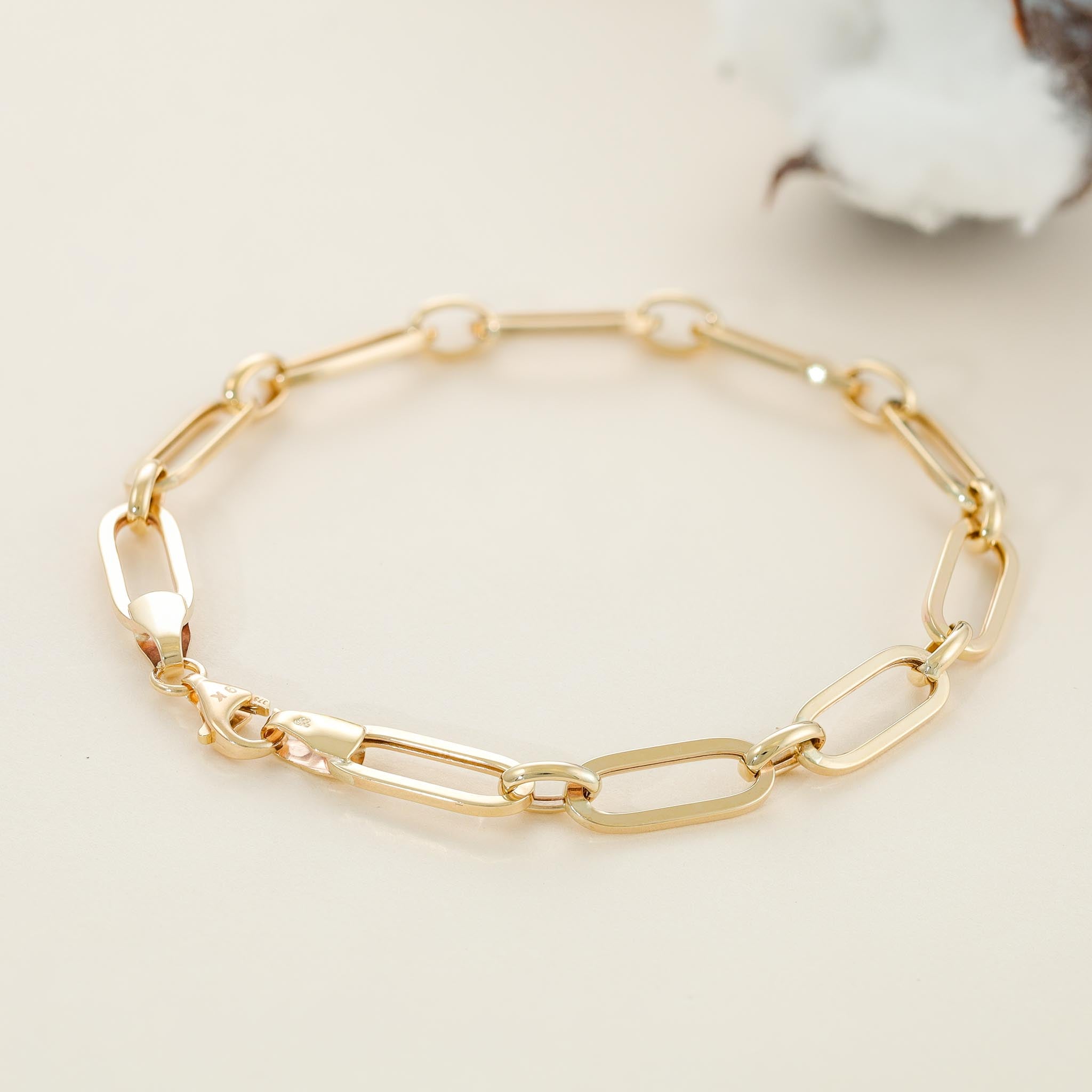 9ct Yellow Gold Chain Bracelet