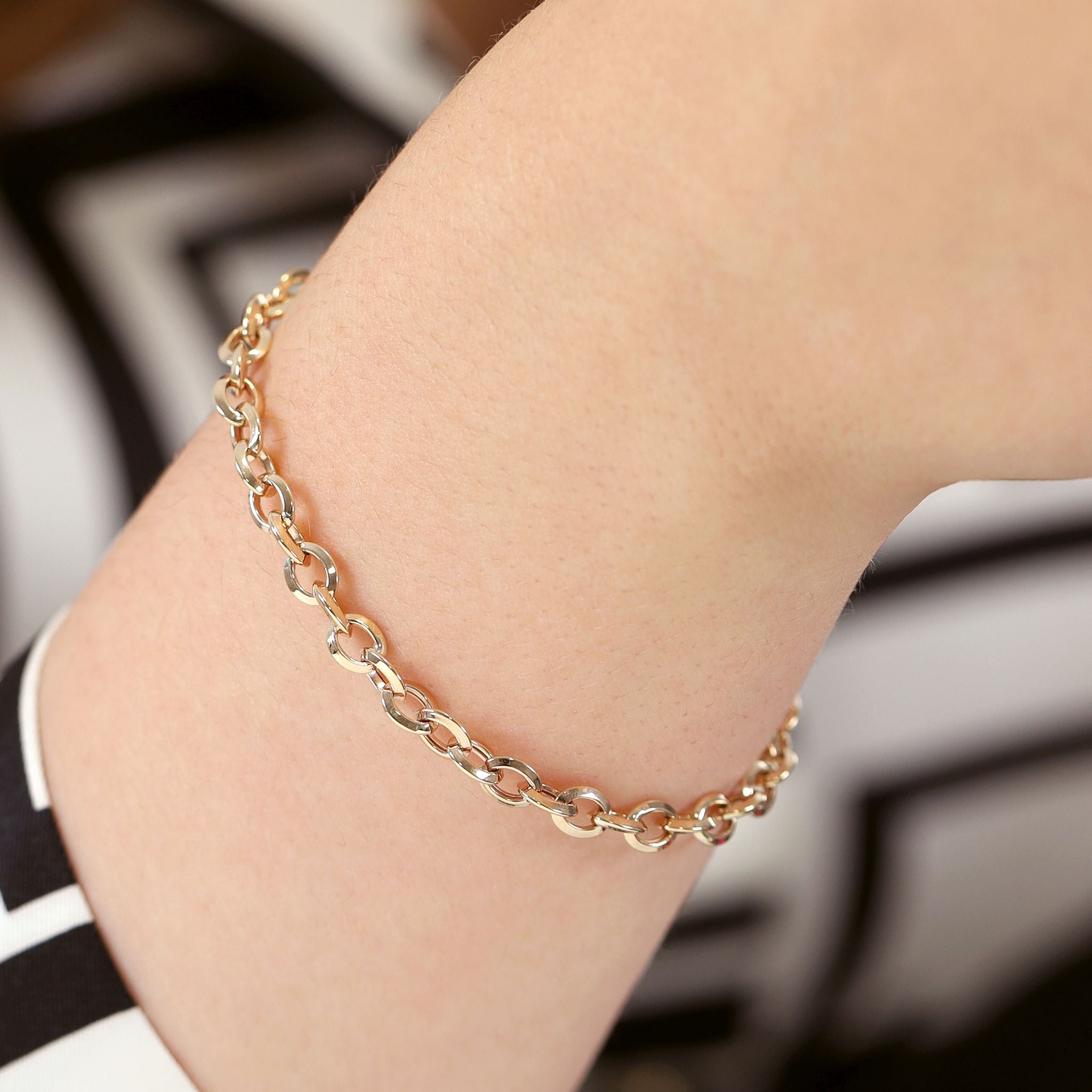 9ct Yellow Gold Chain Bracelet