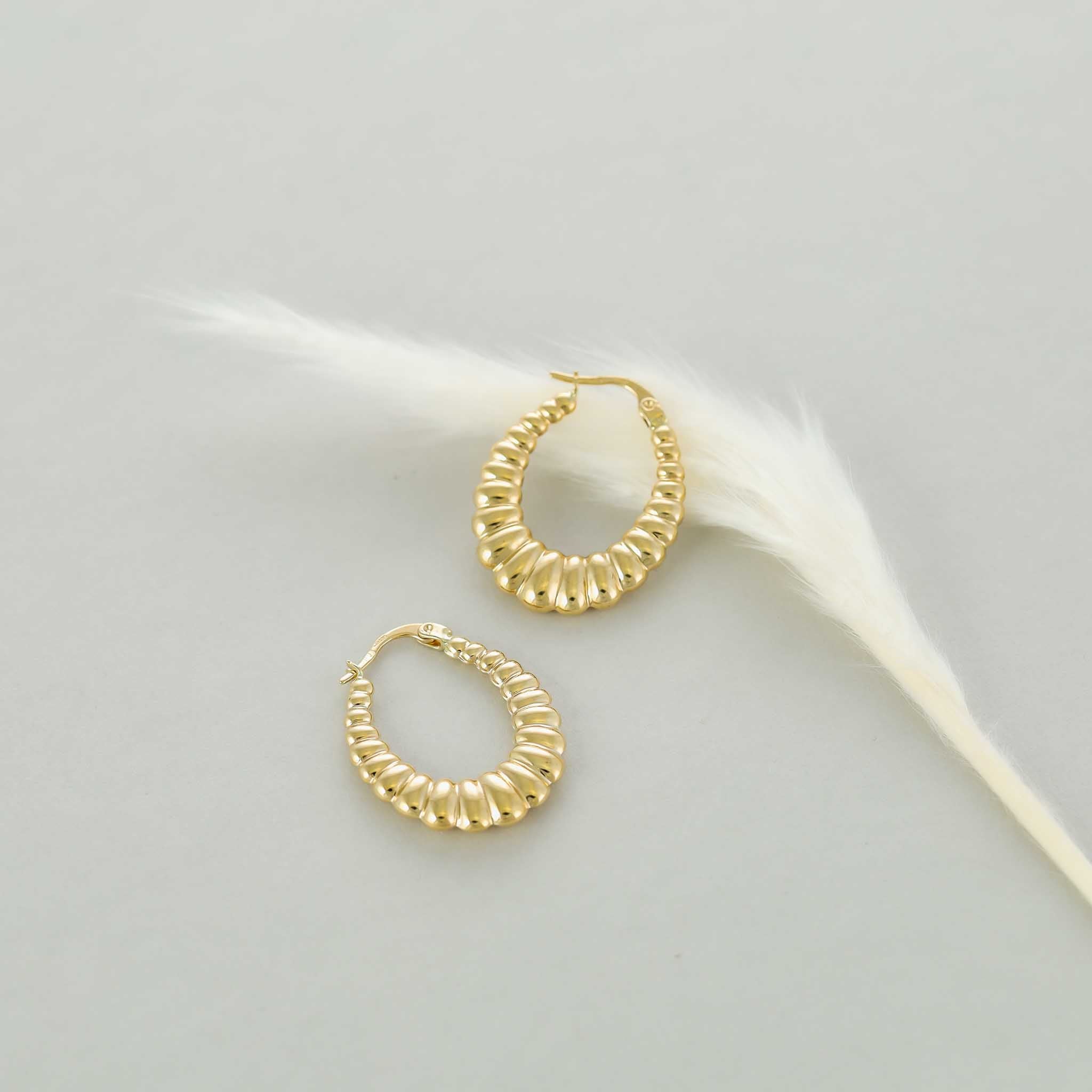 9ct Yellow Gold Creole Hoops
