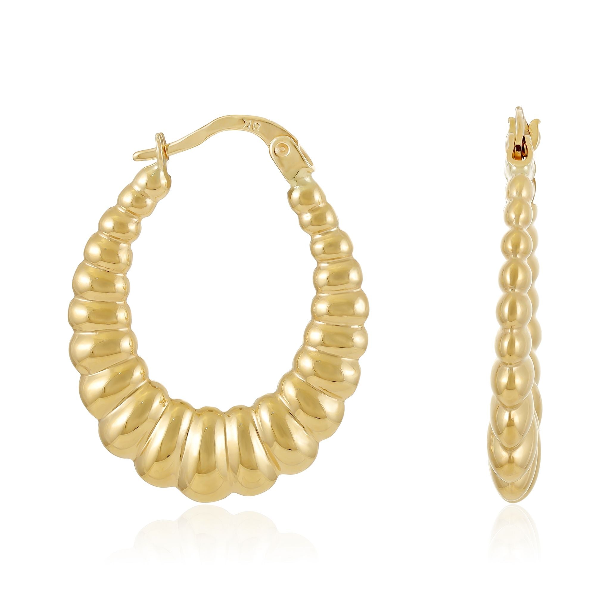 9ct Yellow Gold Creole Hoops