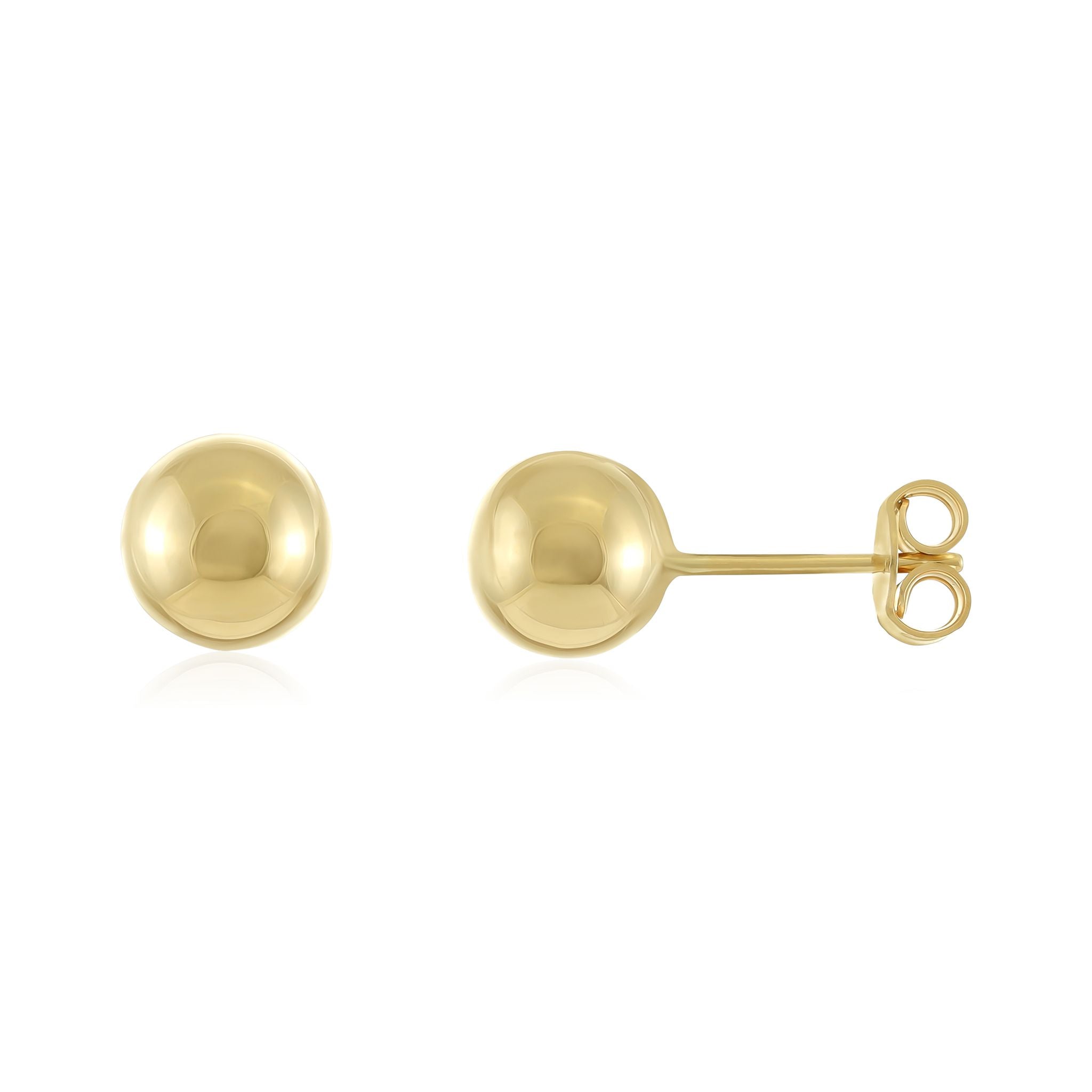 9ct Yellow Gold Ball Stud Earrings