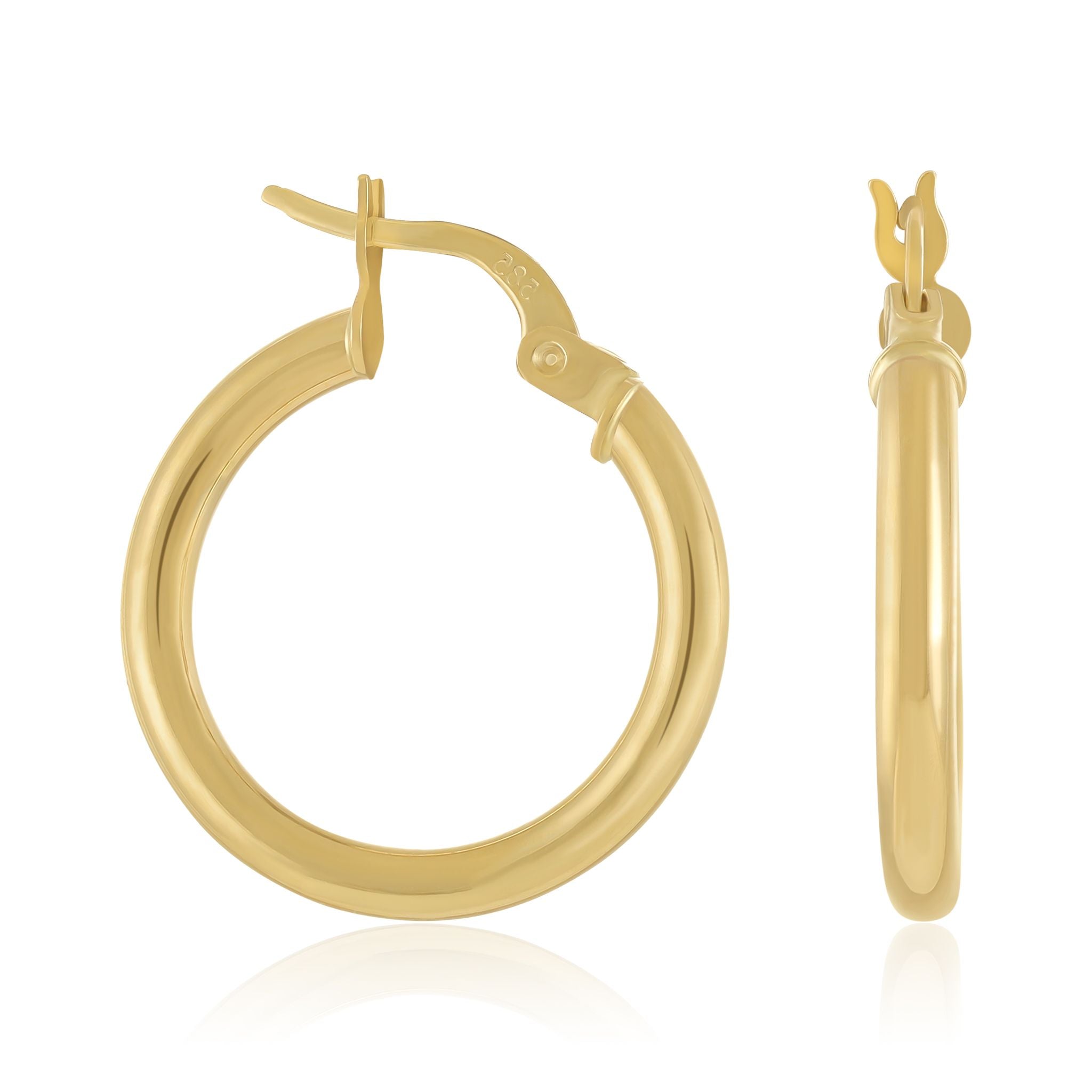 14ct Yellow Gold Hoop Earrings