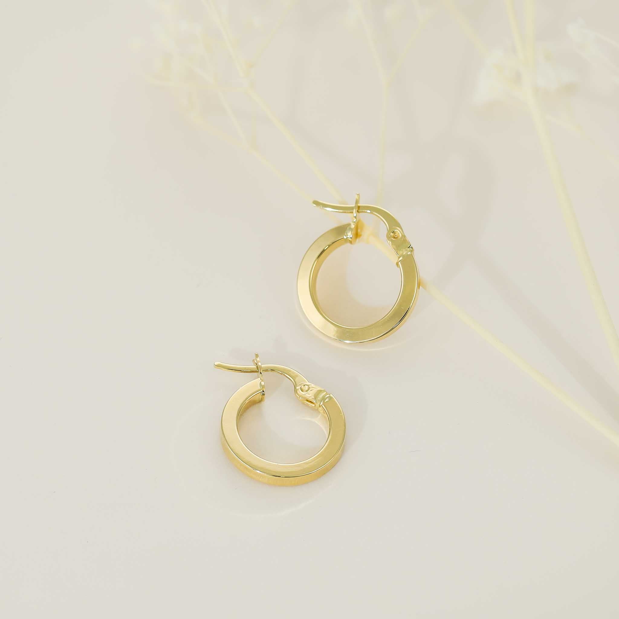 14ct Yellow Gold Huggies