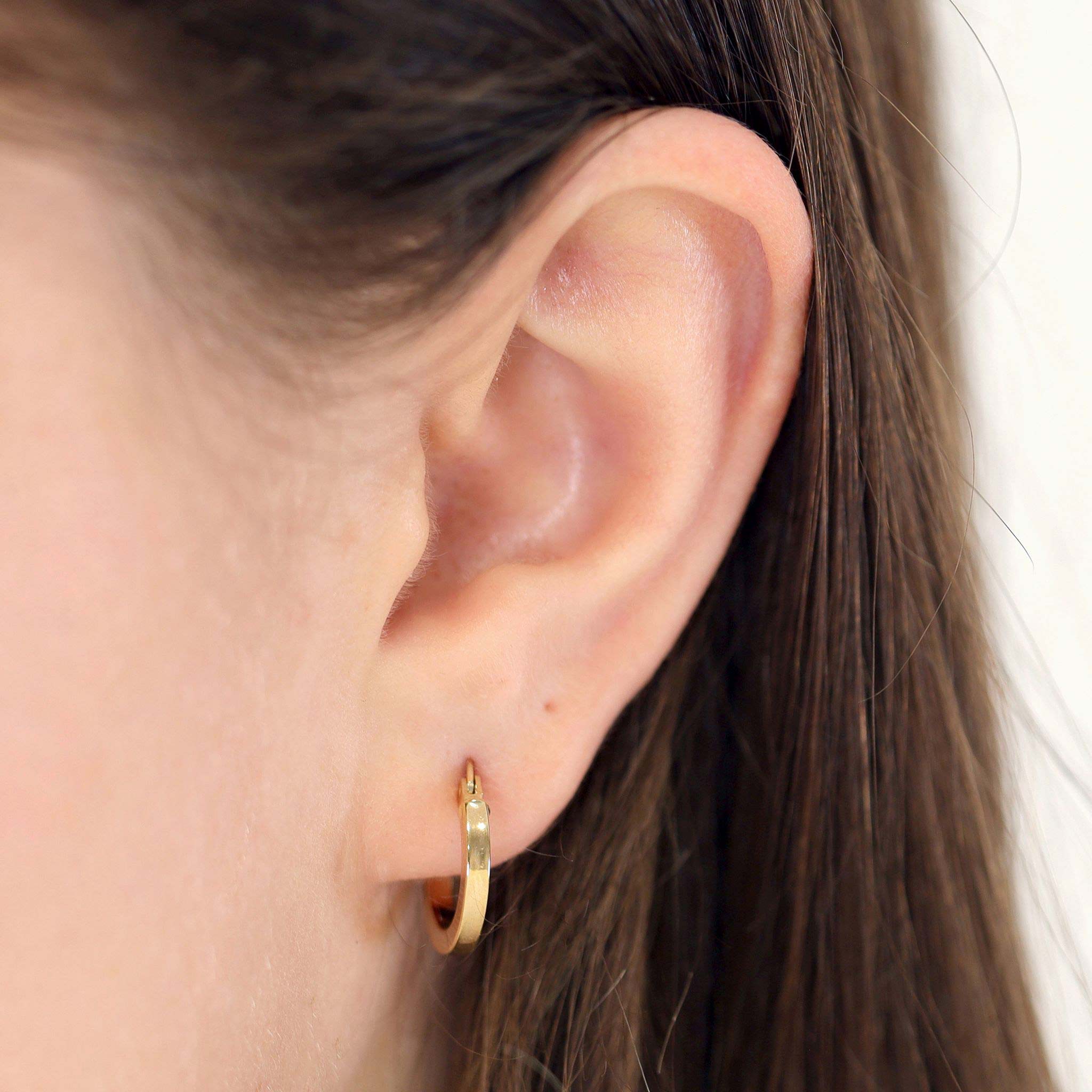 14ct Yellow Gold Huggies