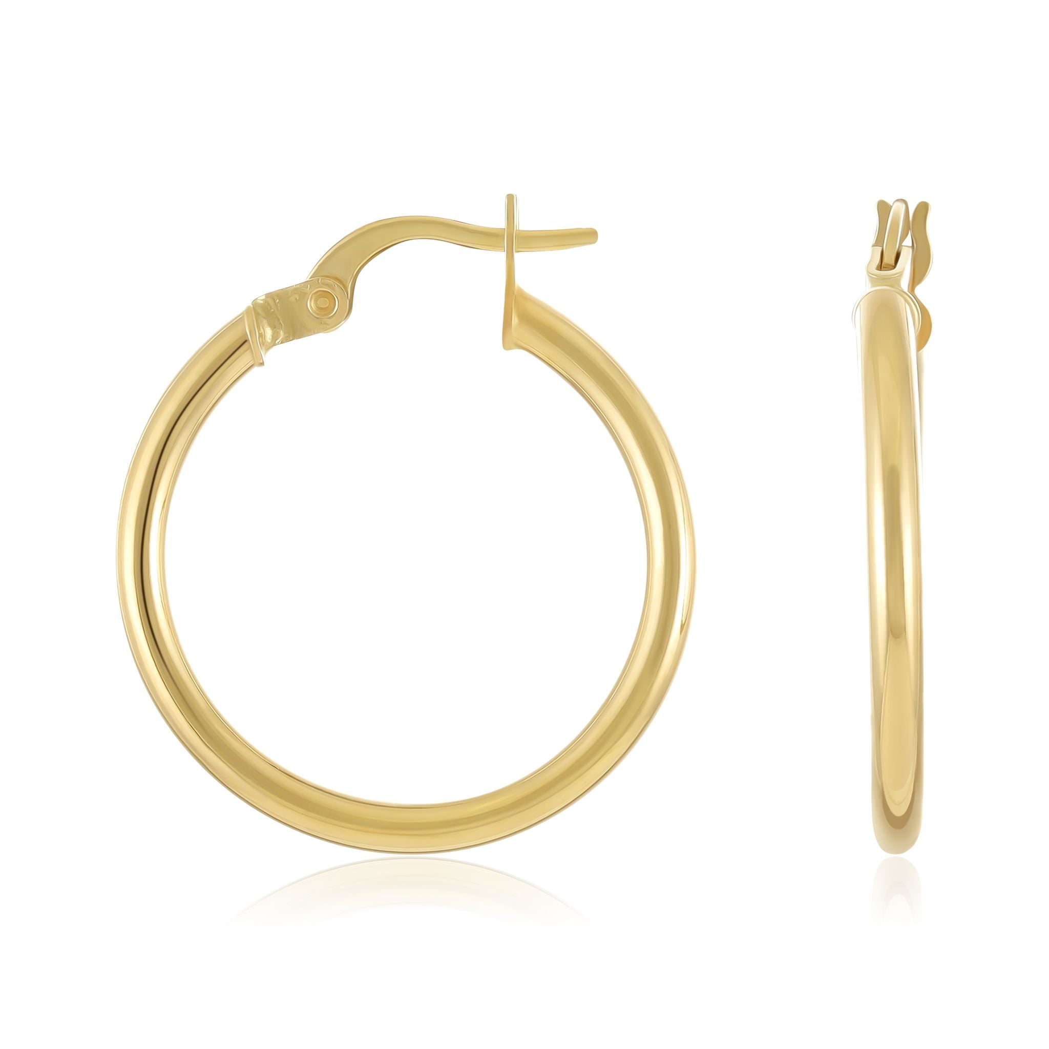 14ct Yellow Gold Hoop Earrings