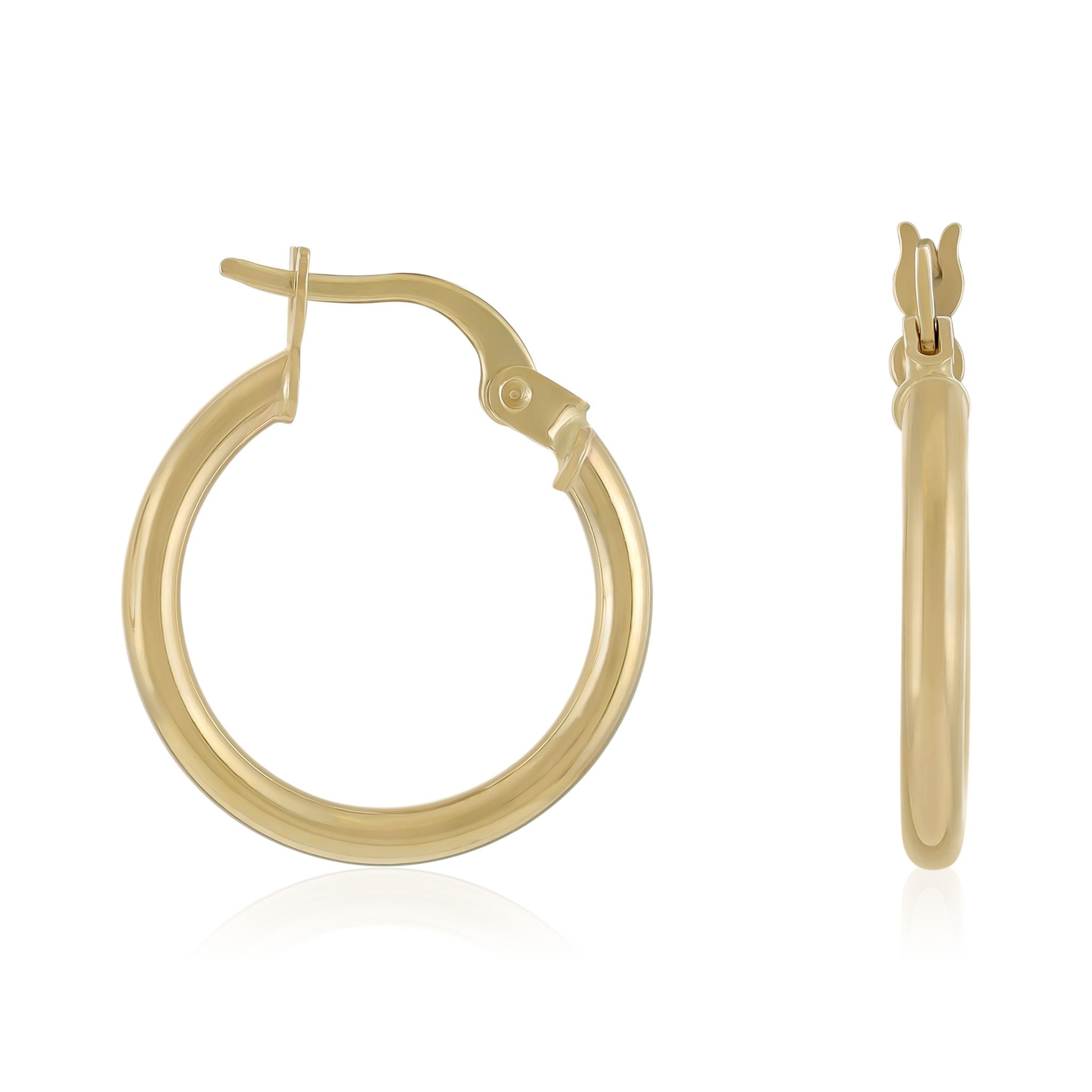 14ct Yellow Gold Hoop Earrings