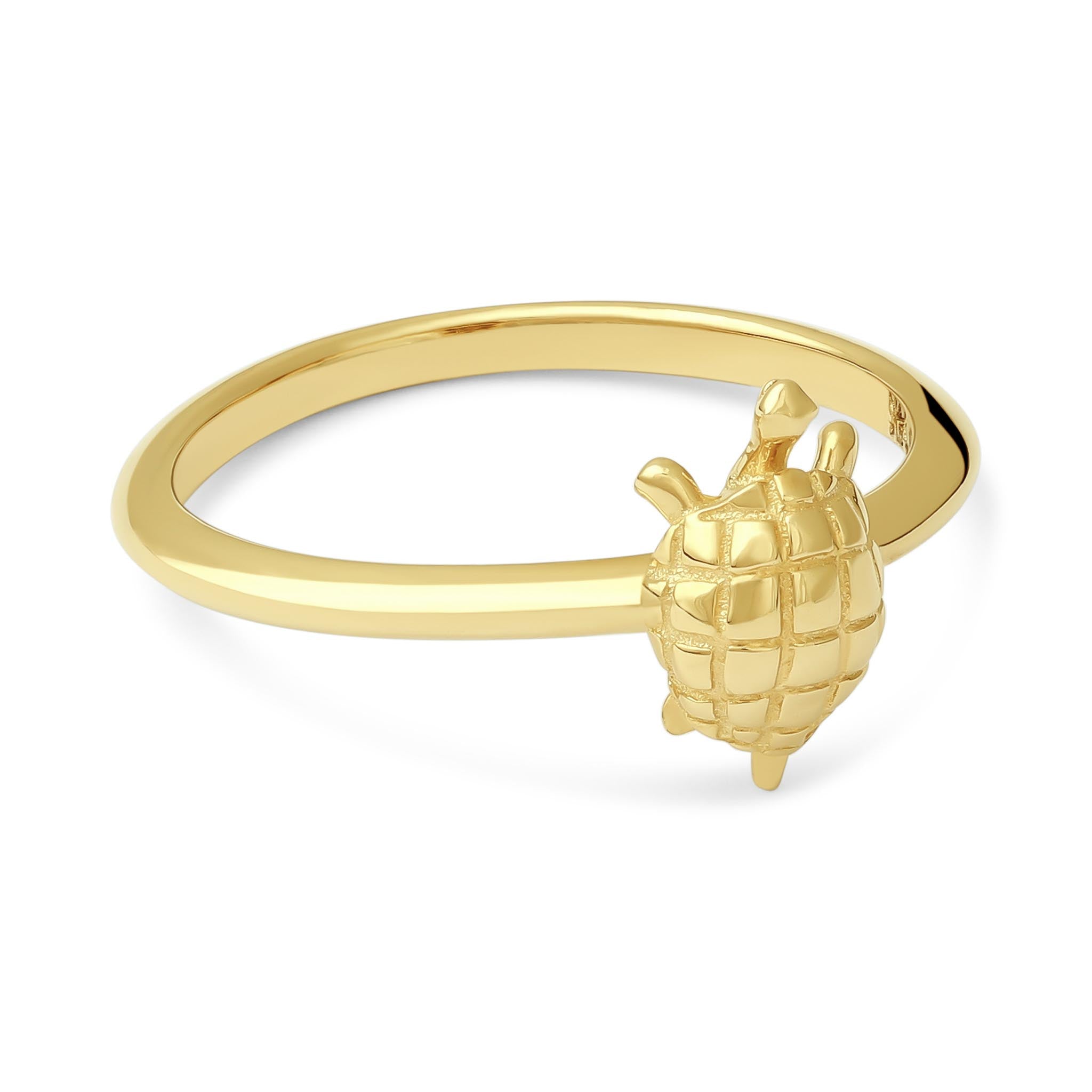 14ct Yellow Gold Turtle Ring