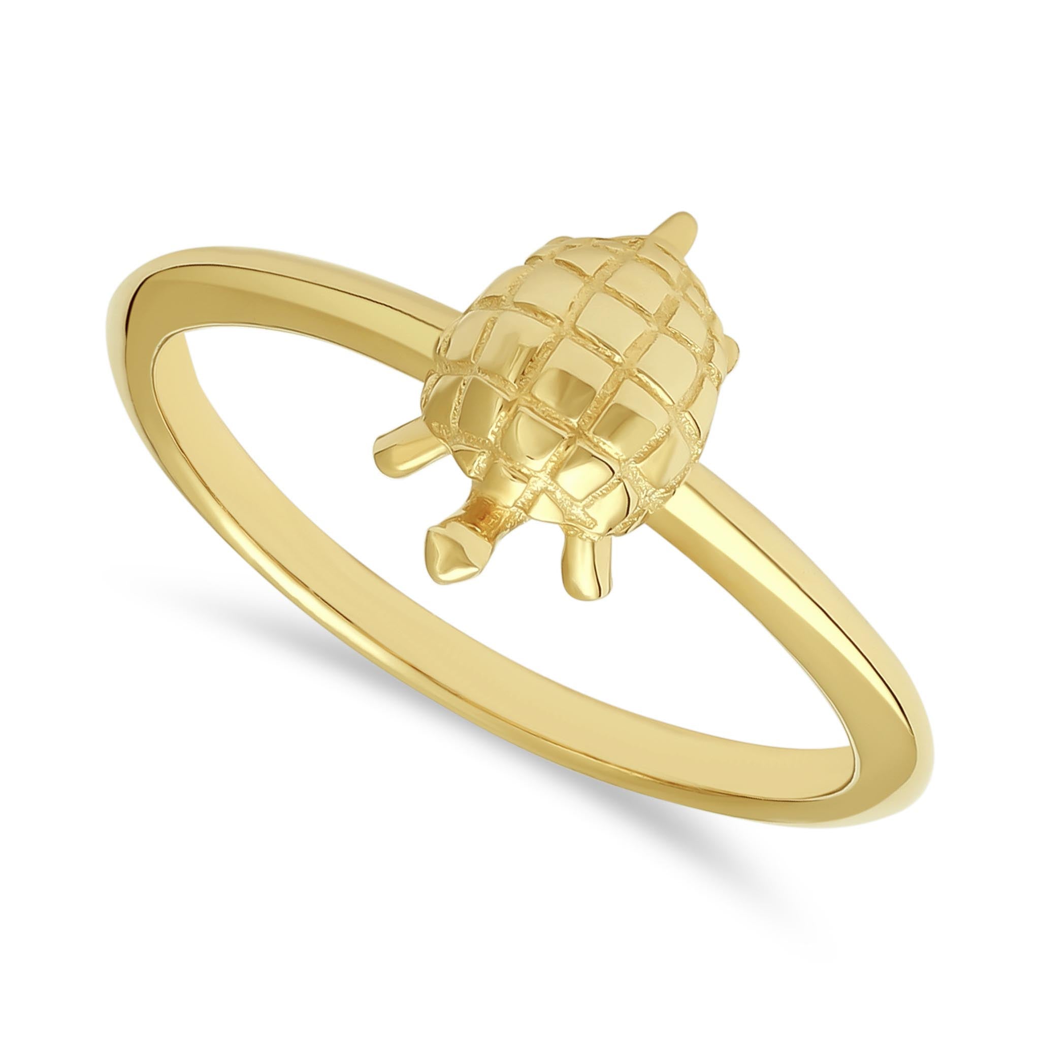14ct Yellow Gold Turtle Ring