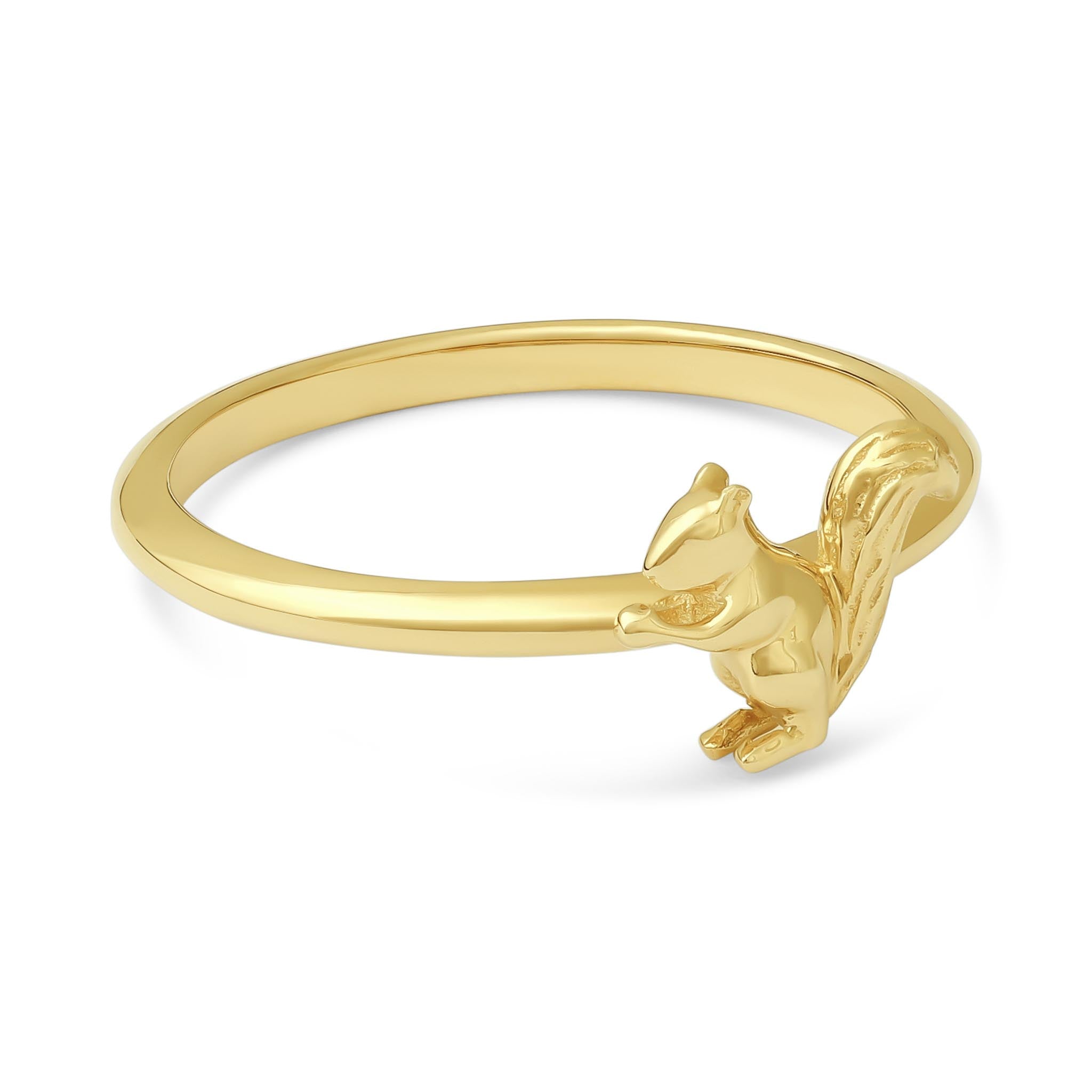 14ct Yellow Gold Squirrel Ring