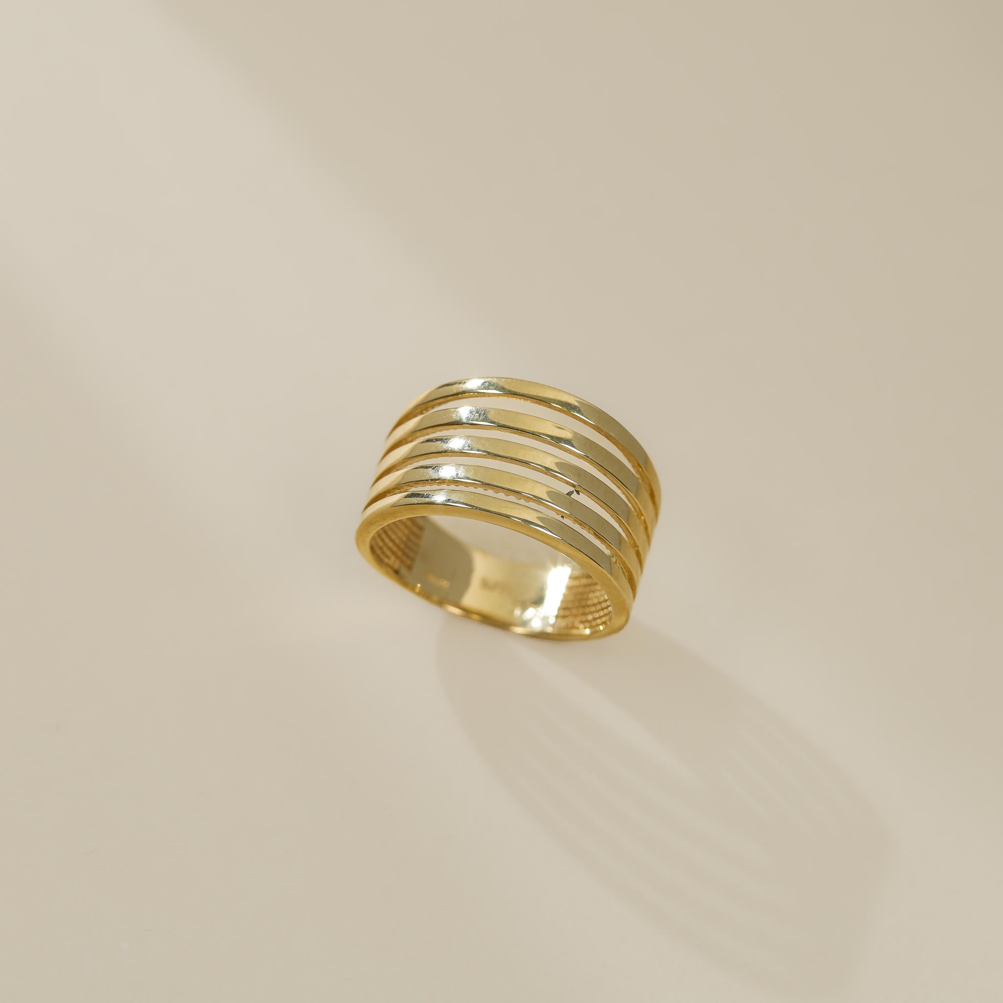 9ct Yellow Gold Multi Band Ring RN7002