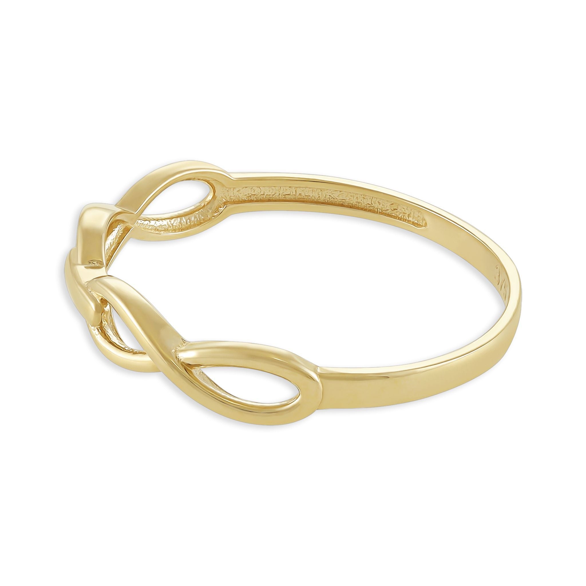 9ct Yellow Gold Infinity Design Ring