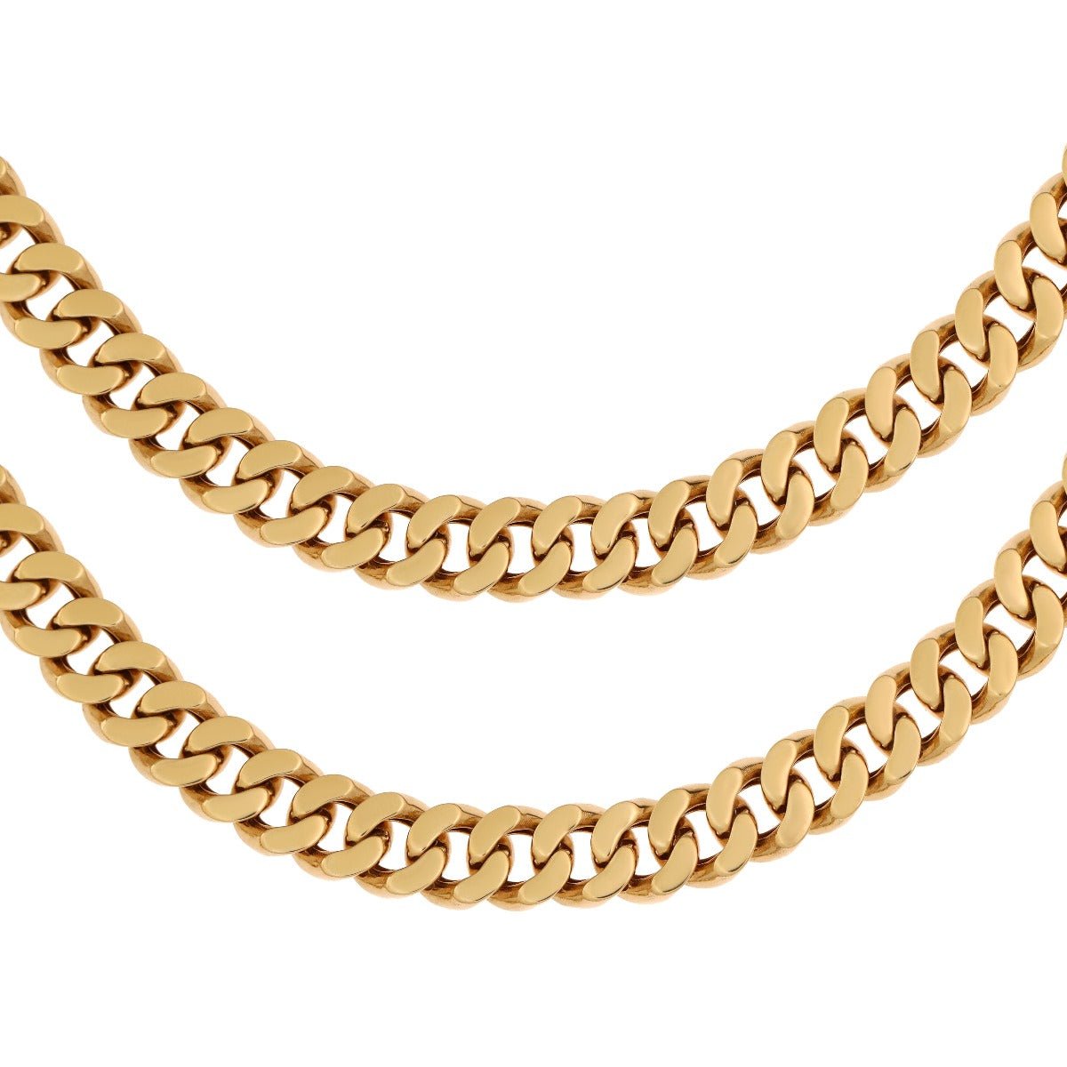 9ct Solid Yellow Gold Curb Chain 12mm 2017075 4903000 N - 24"