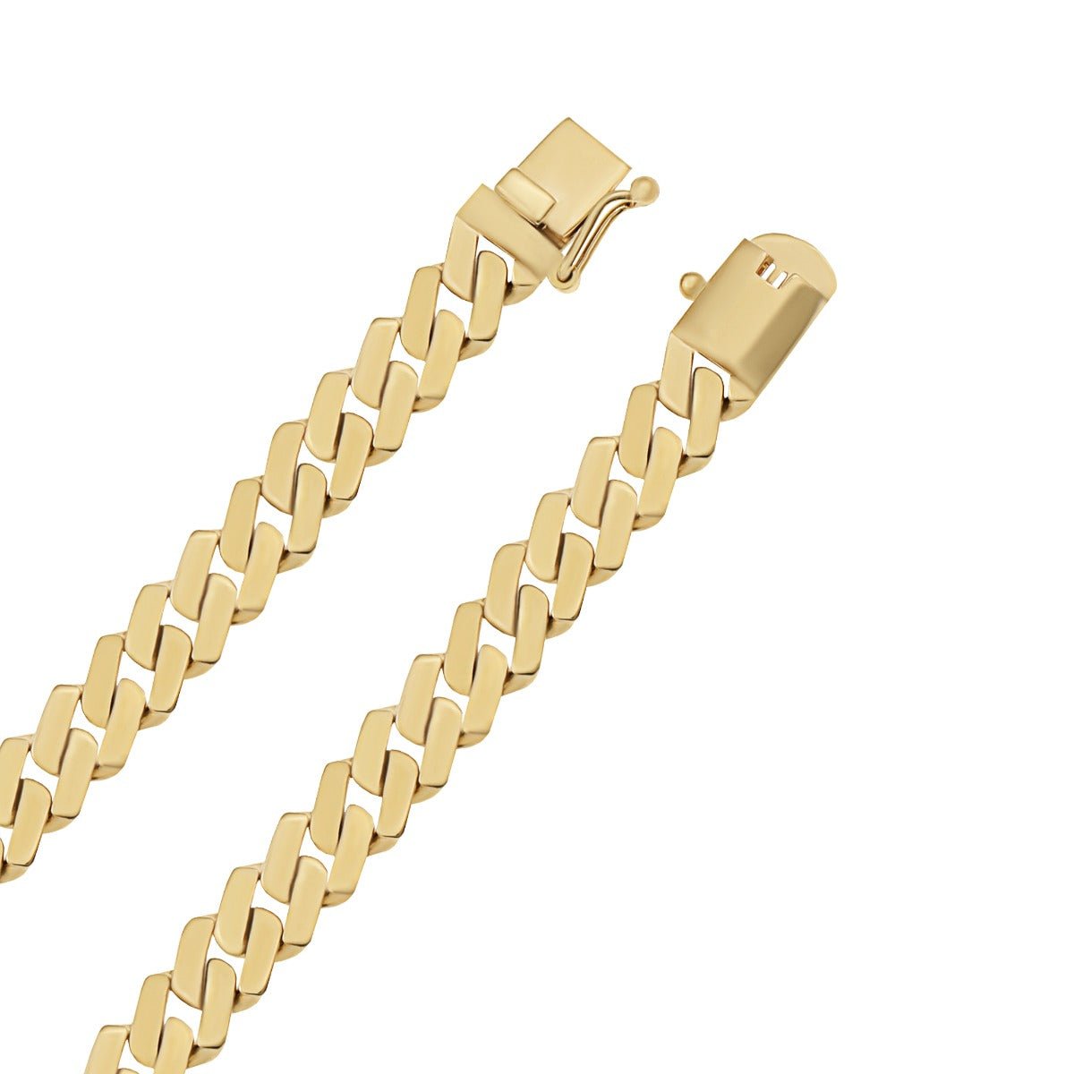 9ct Yellow Gold Square Curb Chain Bracelet