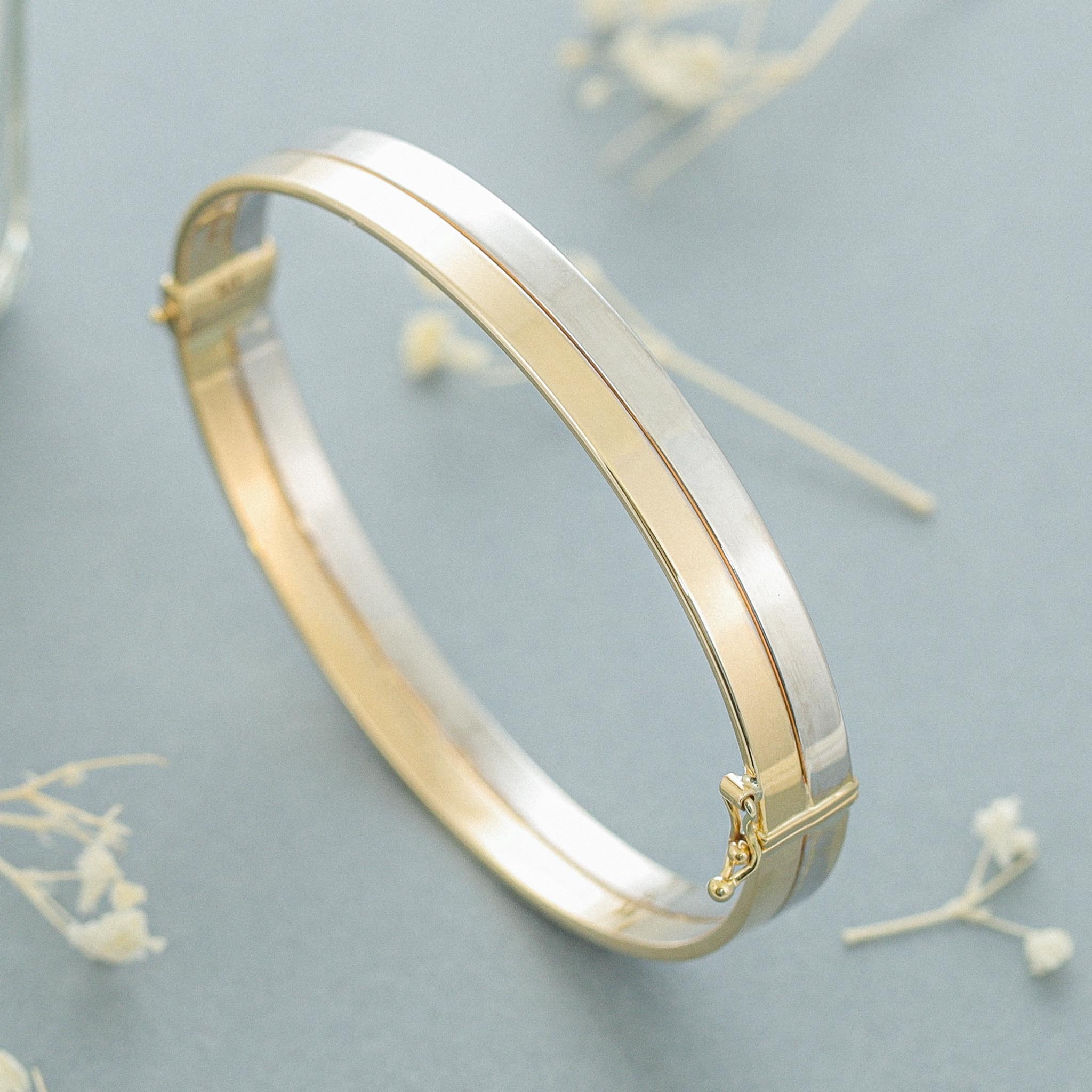 9ct Gold Two Tone Bangle