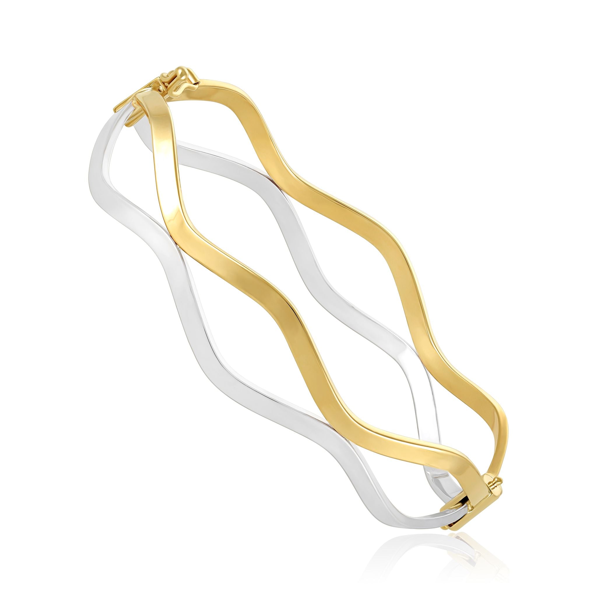 9ct Gold Two Tone Bangle