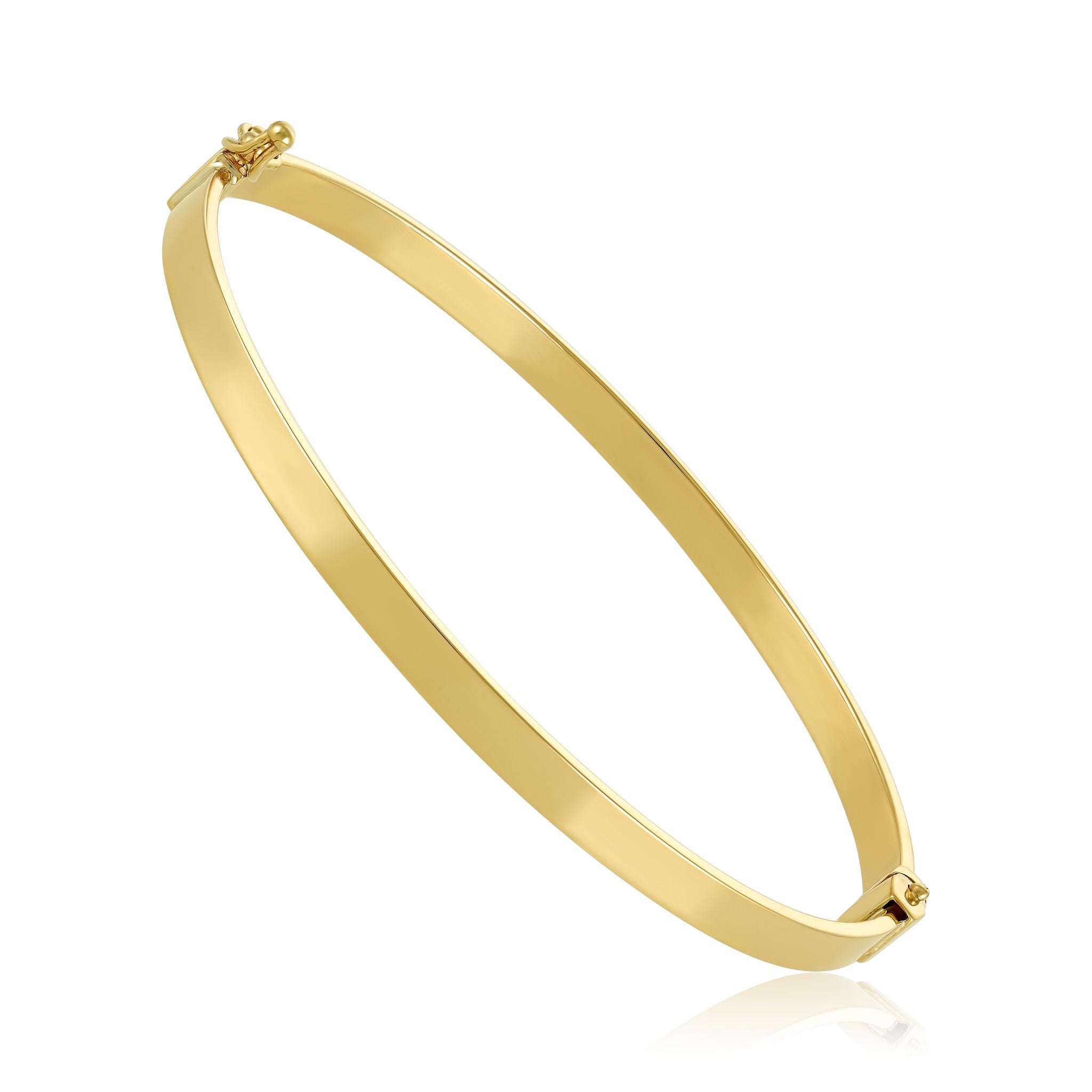 9ct Yellow Gold Plain Bangle