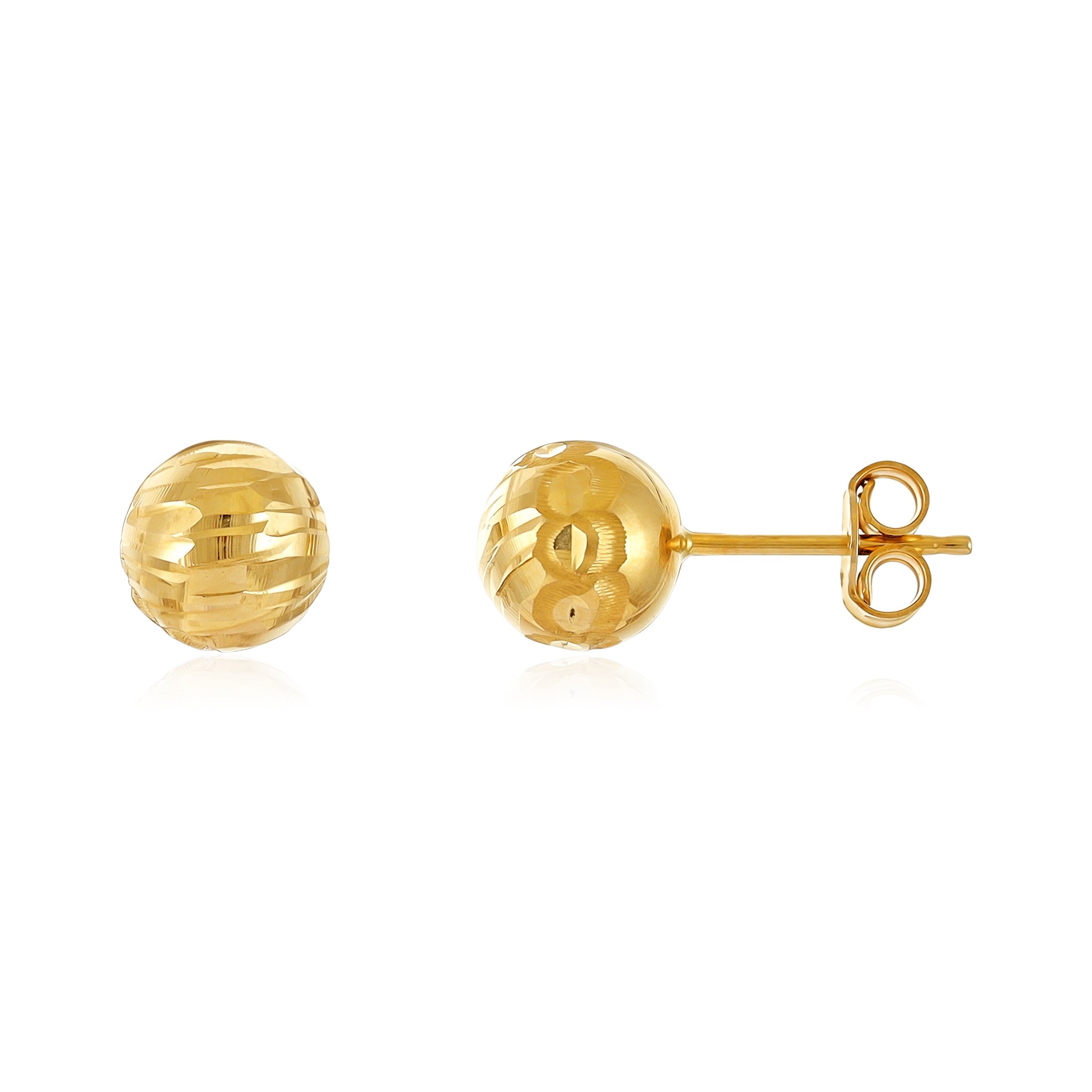 9ct Yellow Gold Small Ball Stud Earrings