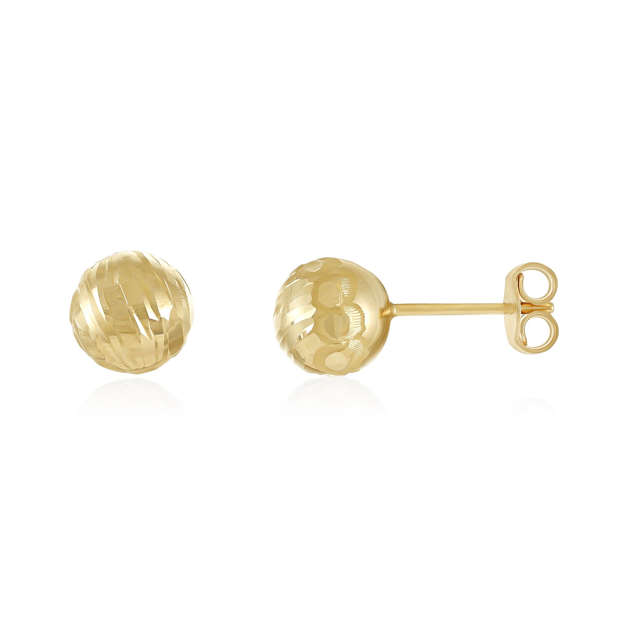 9ct Yellow Gold Small Ball Stud Earrings