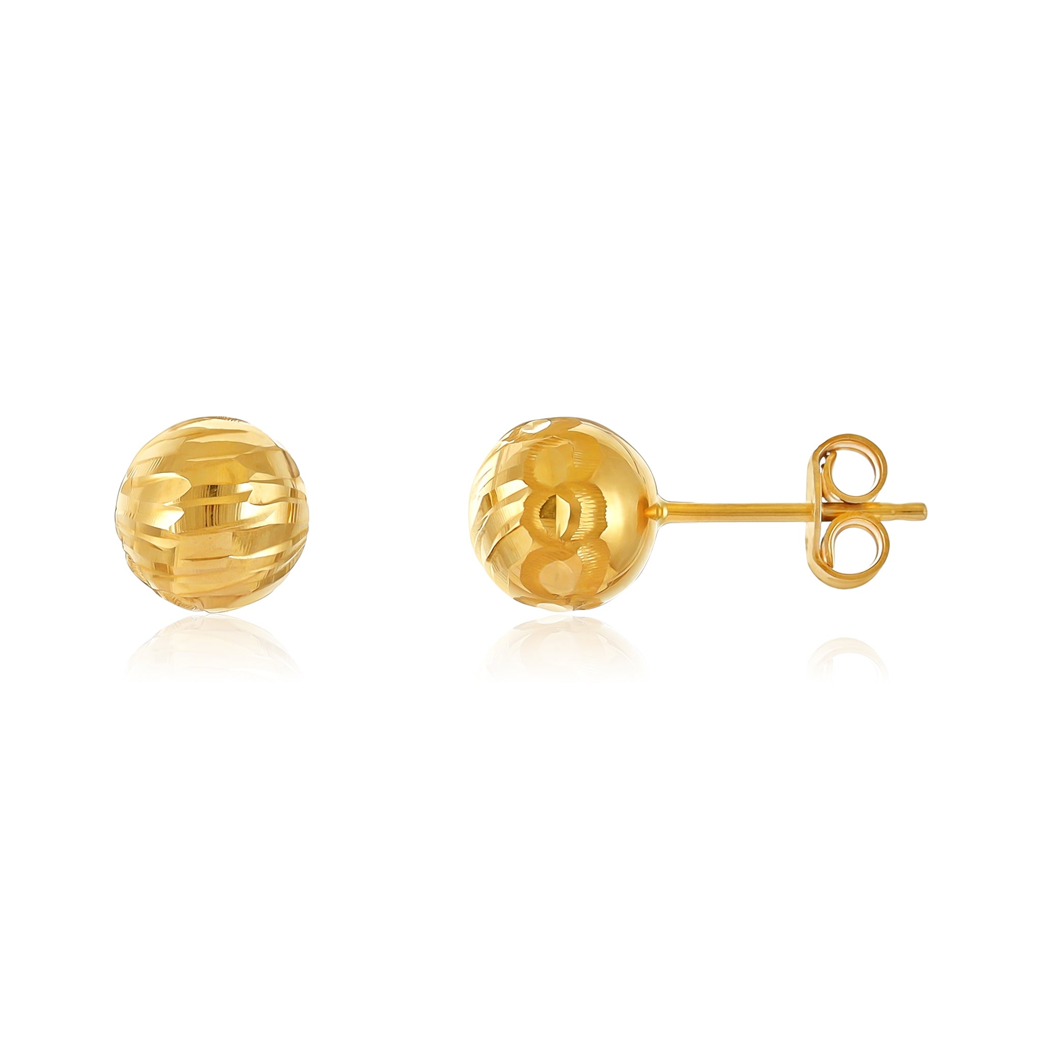 9ct Yellow Gold Small Ball Stud Earrings