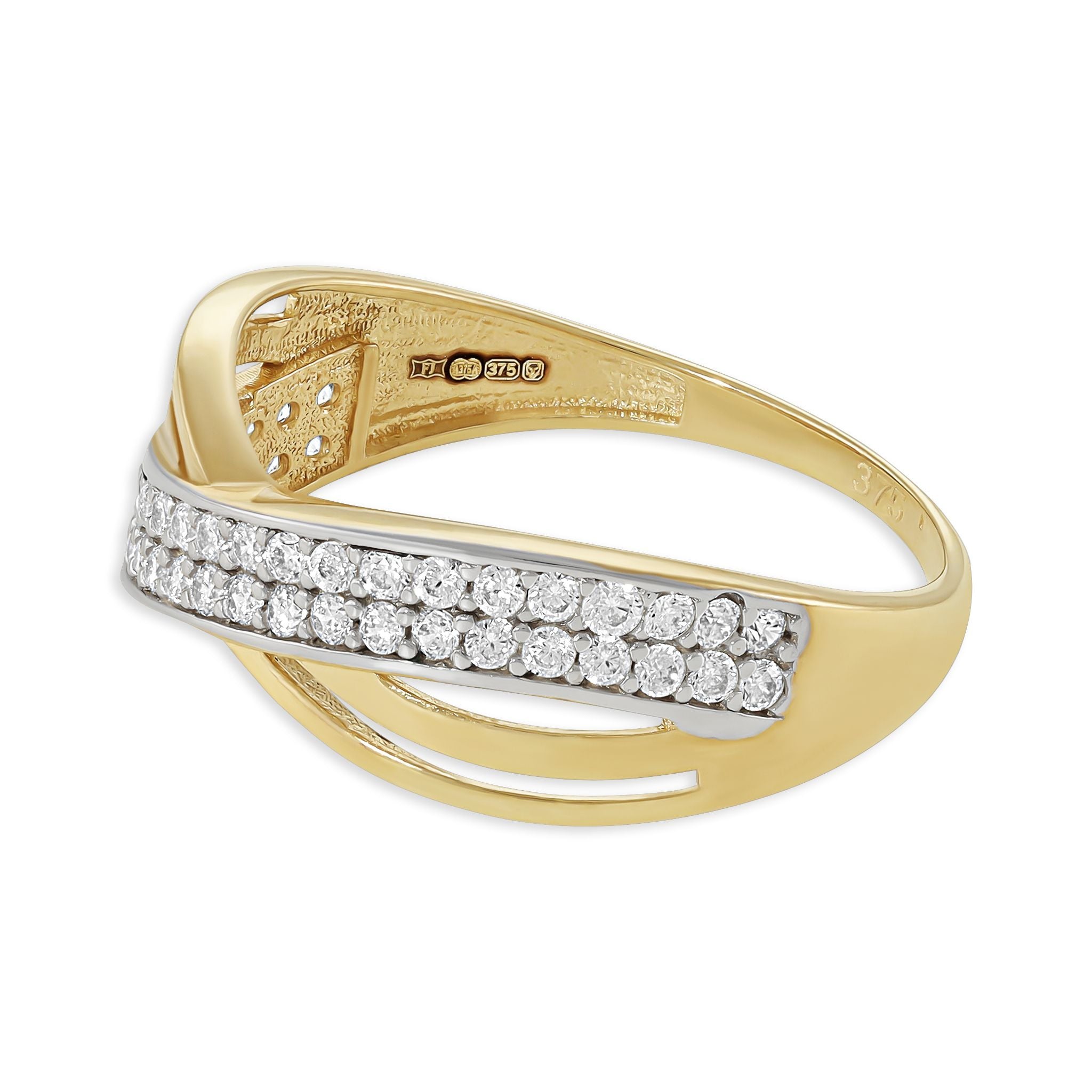 9ct Yellow Gold Cubic Zirconia Ring RNG0011-N